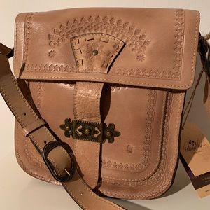 NWT Patricia Nash Tooled Leather Crossbody Bag